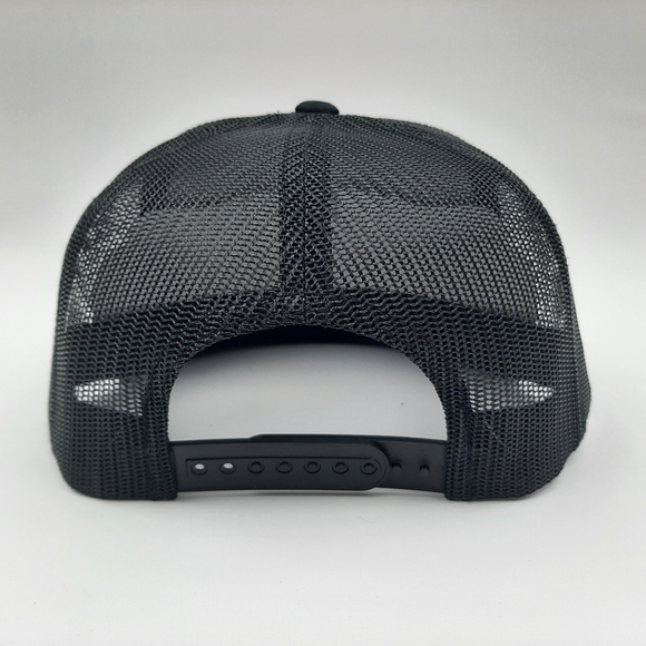 Dukes of Hazzard Flat bill Trucker Mesh Snapback Cap Hat Black Embroidered Patch - Picture 4 of 4